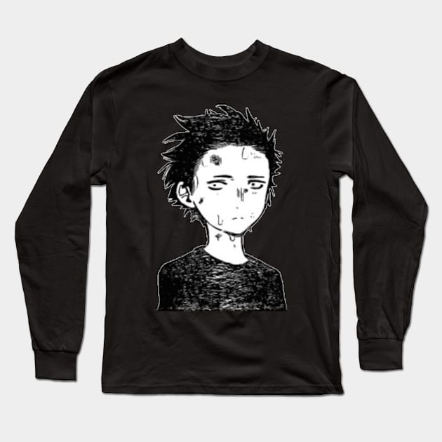 Shouya Face Long Sleeve T-Shirt by KokoroPopShop